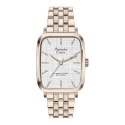 Alexandre Christie ALCW8699MHBRGSL-1 Rose Gold Stainless Steel Strap Analog Men Watch